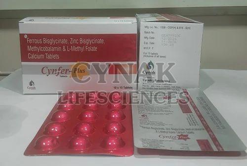 Ferrous Bisglycinate Zinc Bisglycinate Methylcobalamin L Methyl Folate Calcium Tablets