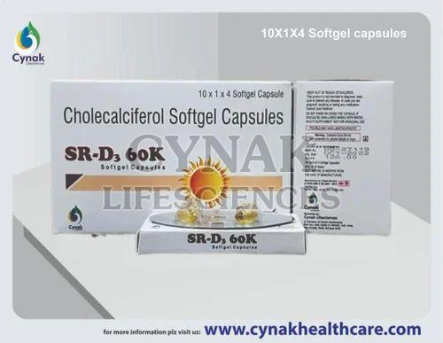 SR D3 60 K Cholecalciferol Softgel Capsules
