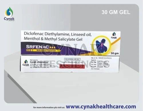 Srfenac Diclofenac Diethylamine Methyl Salicylate Linseed Oil Menthol Gel