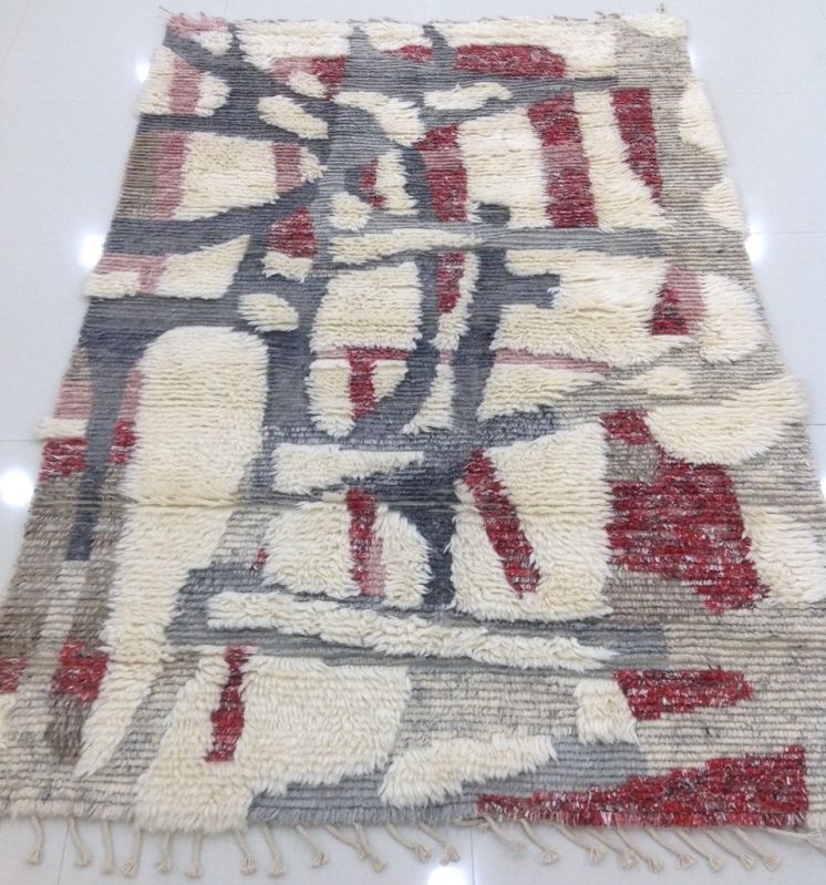 DSH-13-20 Multicolor Semi Worsted New Zealand Wool Rug