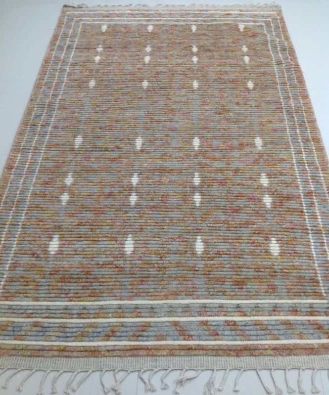 DSH-30-20 Orange and Grey Natural Woolen Rug