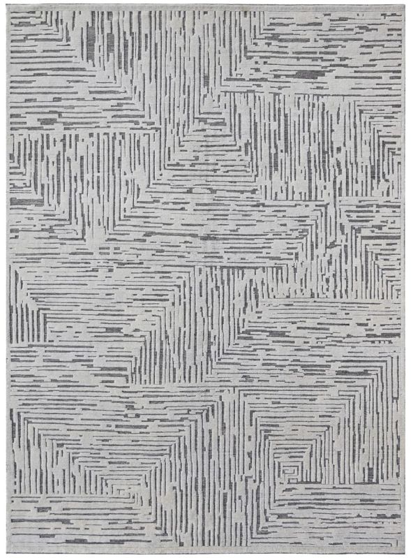 Gray Hand Knotted Woollen Rug