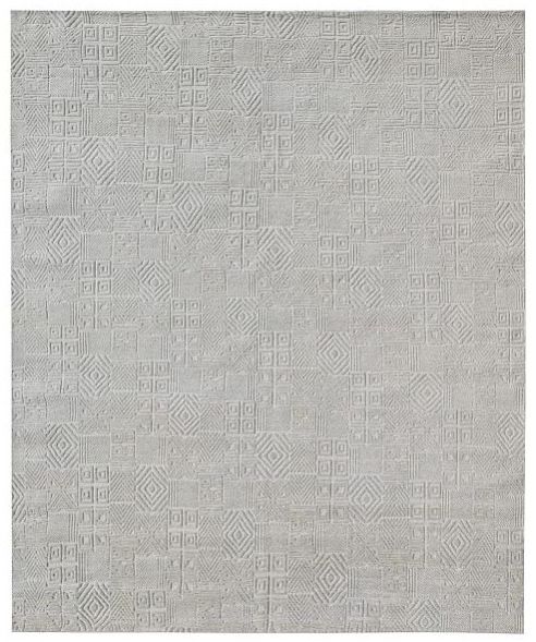 Grey Hand Knotted Designer Rugs