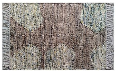 Rectangular Brown Flat Weave Jute Rug