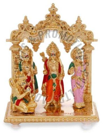 Gold Plated Resin Ram Darbar Statue