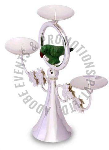 Silver Plated Decorative Candle Stand