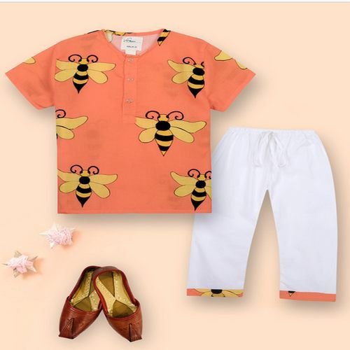 Boys Honey Bee Print Night Suits