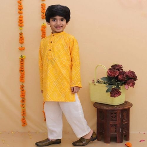 Boys Sunny Bandhej Kurta Pajama