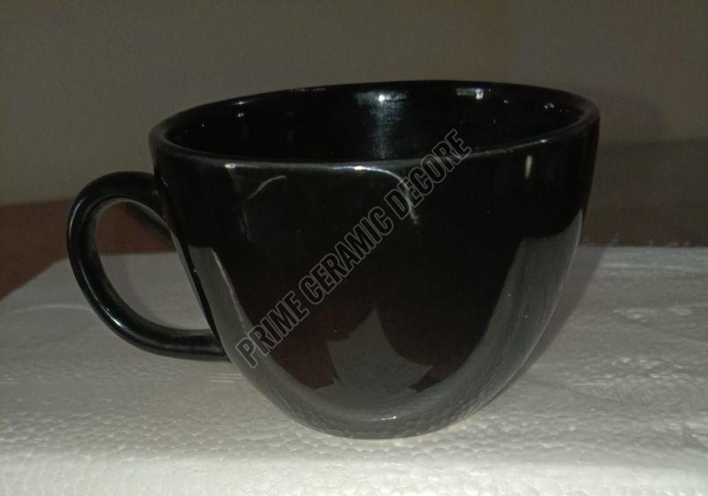 Black Ceramic Barista Coffee Cup