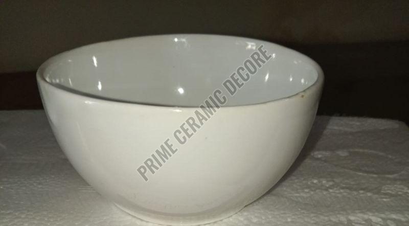 White Ceramic Medium Bowl