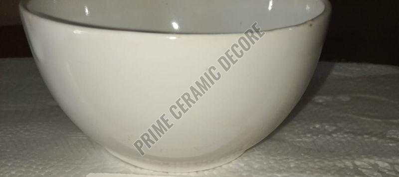 White Plain Ceramic Medium Bowl