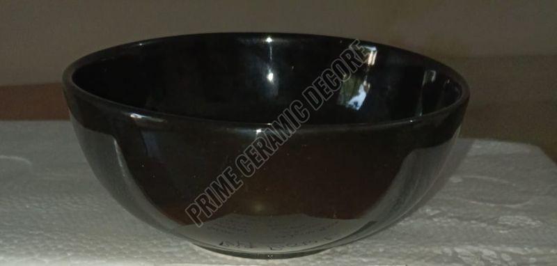 Black Ceramic Big Bowl