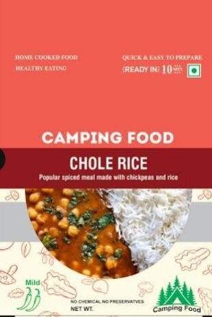 Dehydrated Ready to Eat Chole Rice , Camping Food