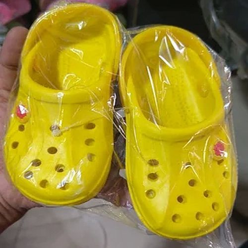 Kids Casual Yellow EVA Crocs