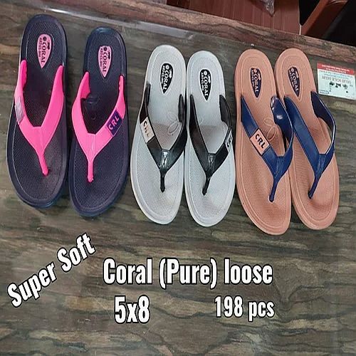 Ladies Coral Flip Flop Slipper