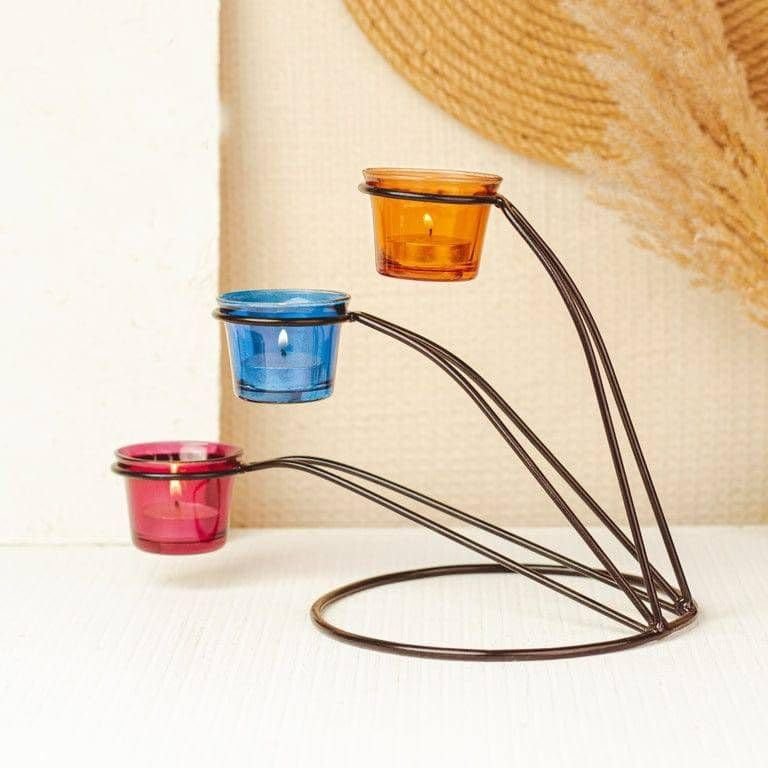 Steel Tea Light Holders