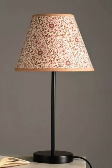 Boho Floral Patterned Table Lamp