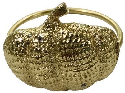 Charming Gold Pumpkin Napkin Ring