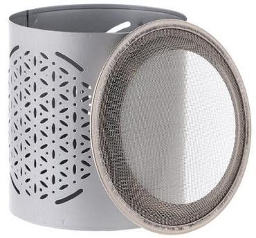 Contemporary Silver Circle OF Life Incense Burner with Sieve