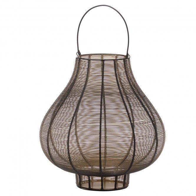 Rustic Bronze Wire Lantern