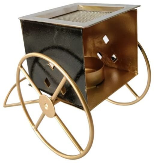 Unique Black &AMP; Gold Chariot Incense Burner