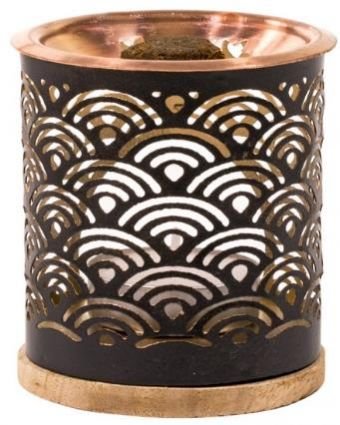 Zen Black Metal Incense Burner