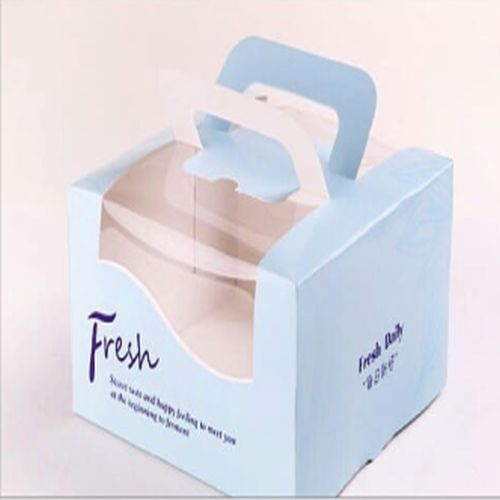 8x8x5Inch Printed Cake Boxes With Handle
