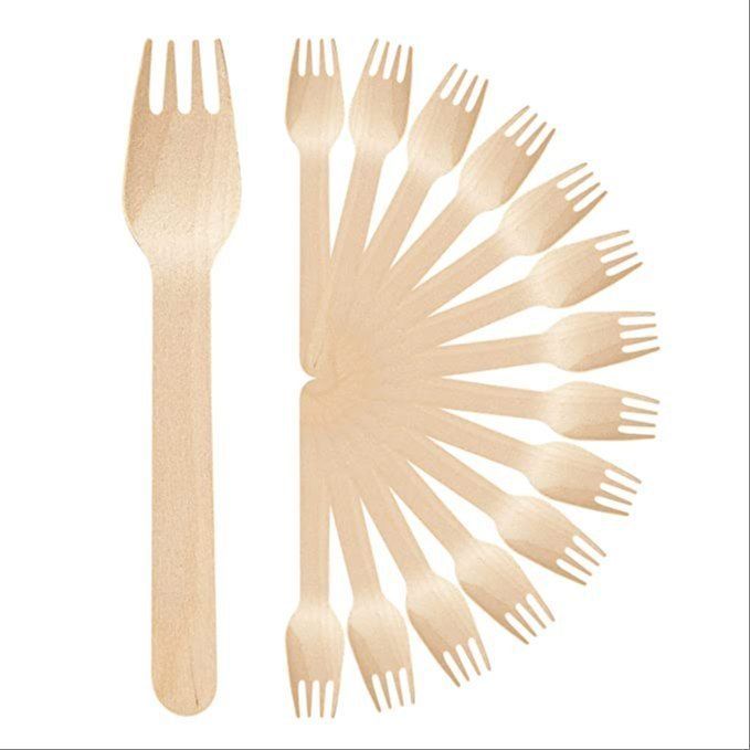 Beige 160mm Wooden Fork