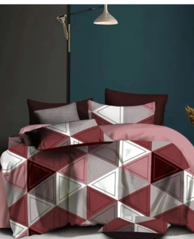 King Size Polycotton Printed Bed Sheet