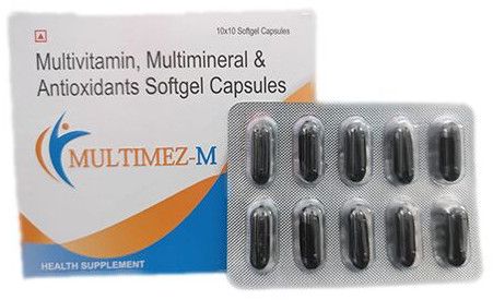 Multivitamins Multiminerals Antioxidants Softgel Capsules