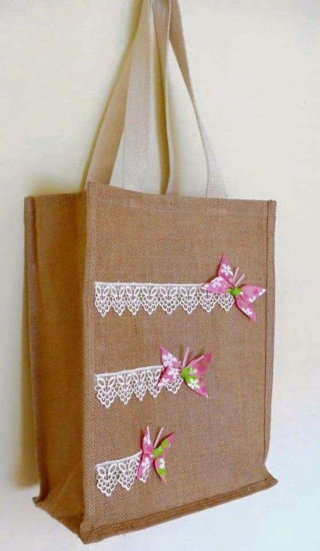 Fancy Jute Lunch Bag