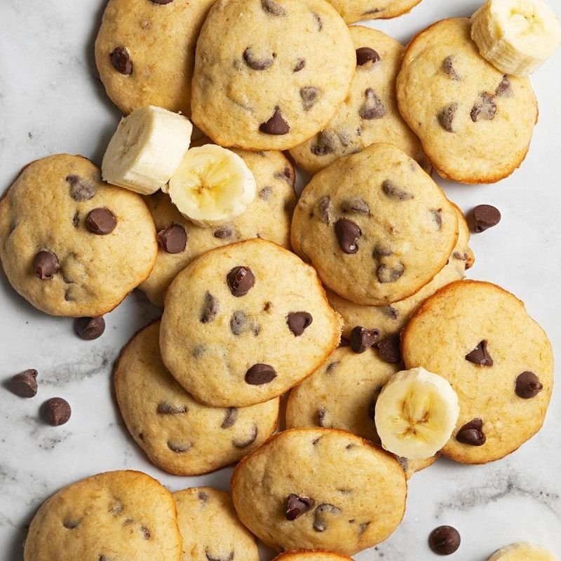 Banana Chocolate Biscuits