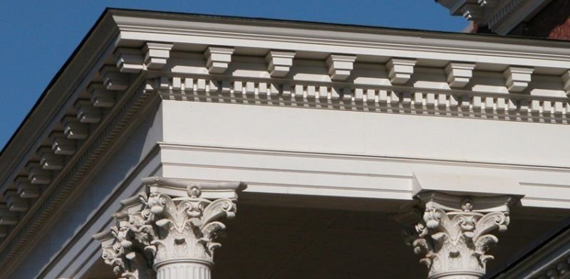 White FRP Cornice