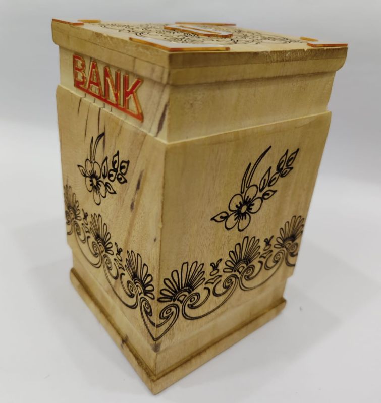 Wooden Coin Box