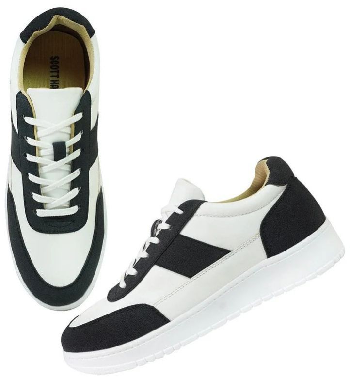 Mens M1060 Black & White Synthetic Casual Shoes