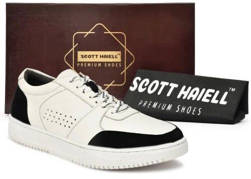 Mens SE1006 Black & White Synthetic Casual Shoes