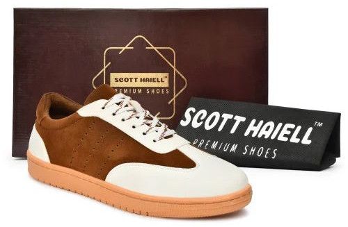 Mens SE1014 Tan & White Synthetic Casual Shoes