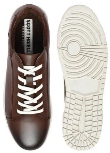 Mens SE1017 Dark Brown Synthetic Casual Shoes