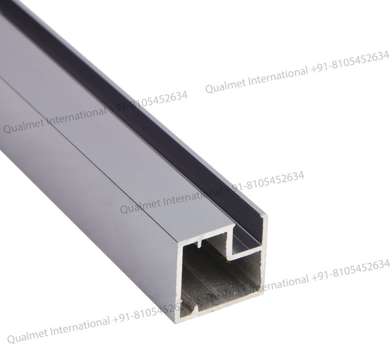 20mm Ice Grey Aluminium Glass Shutter Frame Handle Profile