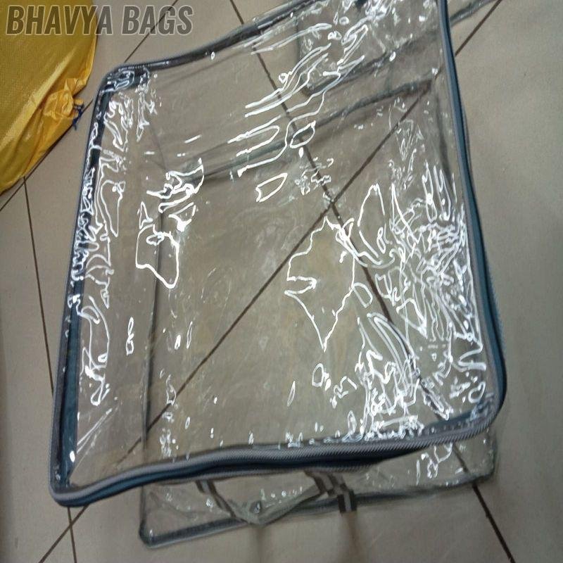 10 Inch Transparent PVC Blanket Cover Bag