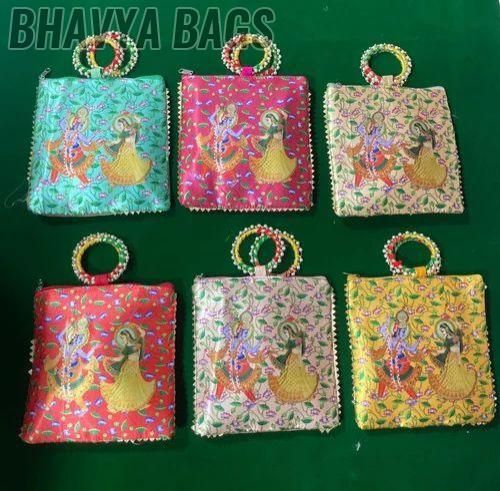 Pooja Radha Krishna Print Gift Bag