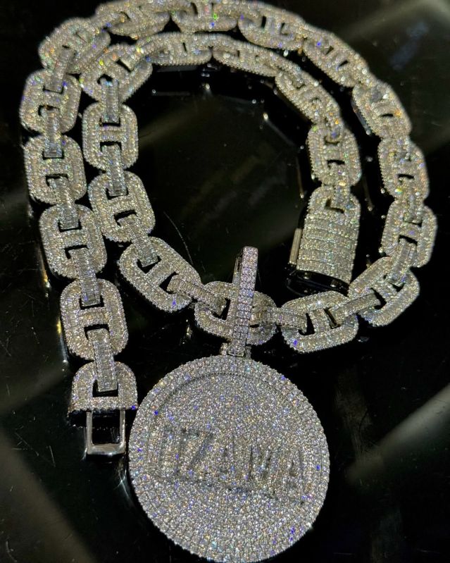 Rapper Style Hip Hop Silver Pendant