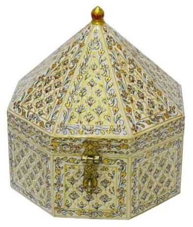 Bone Inlay Wooden Box
