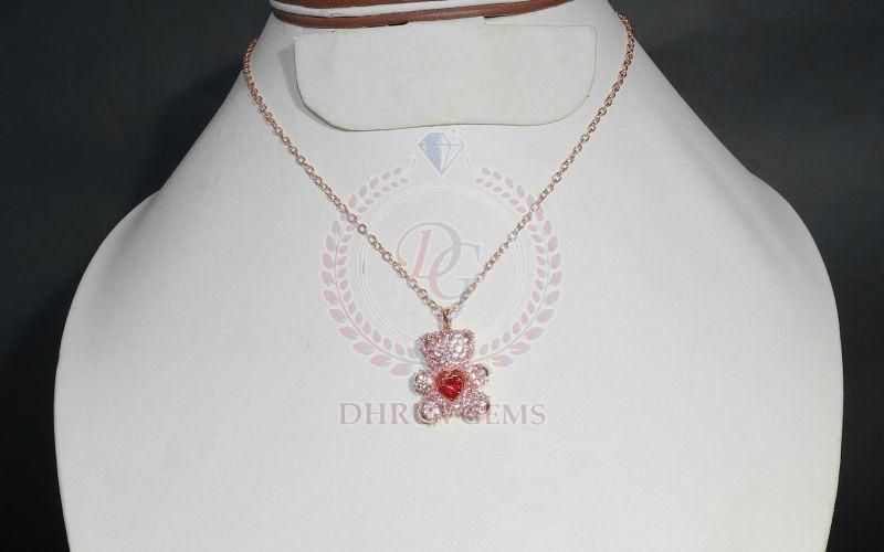 DG 0012 Teddy Bear Women Gold Pendant