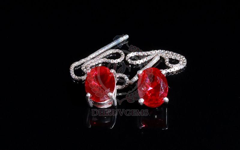 DG 0033 Ladies Stone Silver Earring