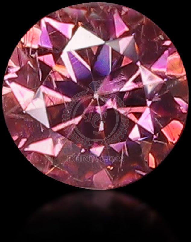 TGM 0067 Pink Round Mossianite Gemstone