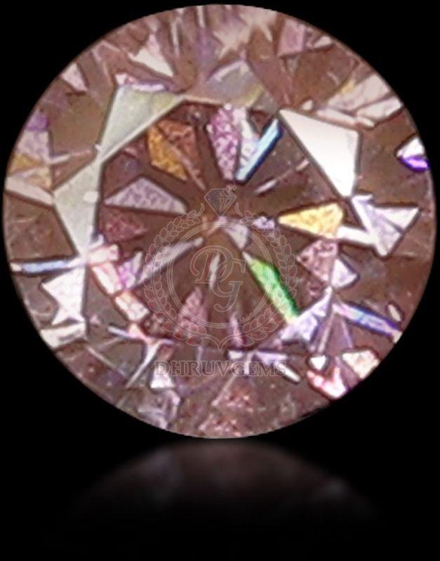 TGM 0078 Pink Round Mossianite Gemstone