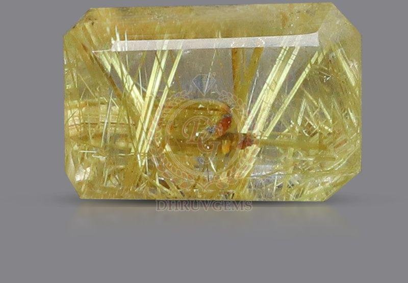 TGM 0494 Yellow Rectangle Rutile Stone