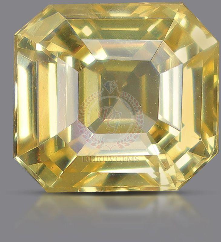 TGM 0978 Octagon Yellow Sapphire Gemstones