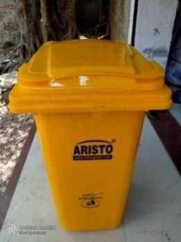 240 Litre Yellow Plastic Dustbin